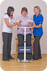 Scalford Court Care Home - Hoist and standing demonstration ensuring our residents our safe and comfortable